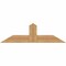 Ekena Millwork Portland Smooth Timber Gable Bracket, Western Red Cedar, 48"W x 14"H x 1 1/2"D x 5 1/2"F, 7/12 Pitch GBW048X14X0206POR00SWR - alternate 1